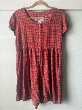 Vintage Cameo & Co short sleeve polka dot flowy shorts romper with pockets